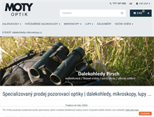 Tablet Screenshot of moty.cz
